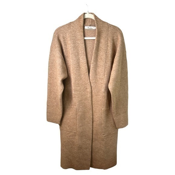 Prinbara Sweaters - Prinbara Sweater Womens Medium Cardigan Open Draped Snap Closure Pockets Heavy